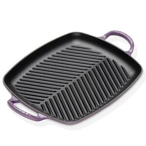 Сковорода-гриль прямоугольная чугунная Le Creuset, 30 см, фиолетовая