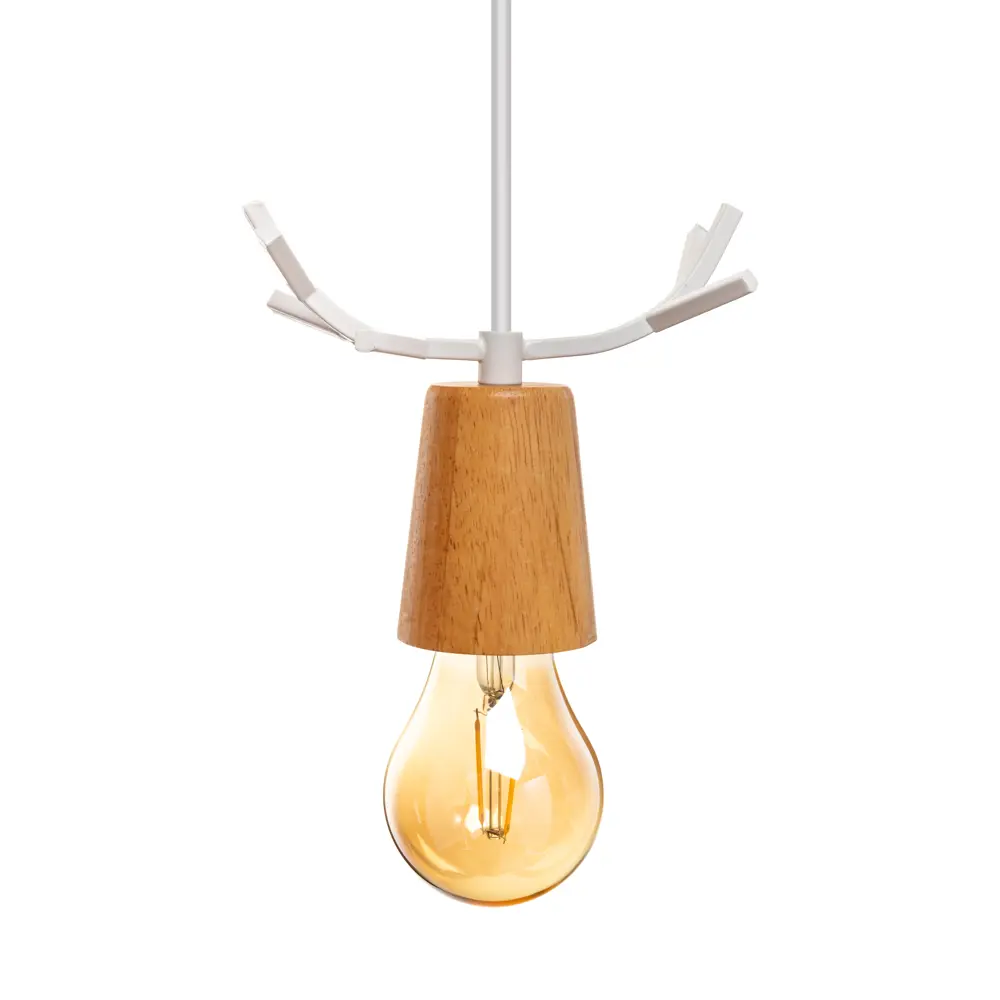 Светильник подвесной Lamplandia Antler White L1476, 1 лампа, 9 м², цвет белый STLM-2188946 - Вид №8