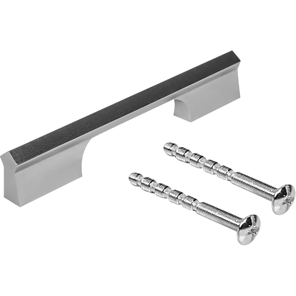 Мебельная ручка-скоба 7602 96 мм матовый хром EDSON STLM-2065143 - Вид №3