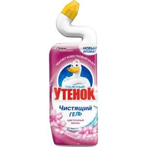 Чистящий гель для унитаза Туалетный утенок «Цветочный вихрь» 750 мл