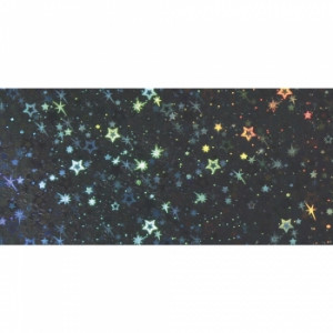 3142401 Пластина воска фольгированная "Звездное небо", размер 20х10 см, уп. 1 шт, цвет черный Rayher