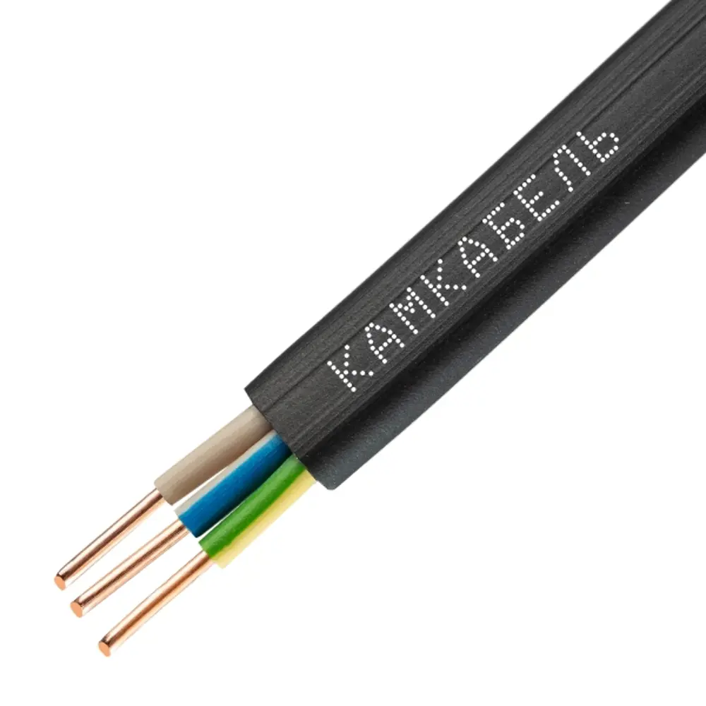 Кабель Камкабель ВВГпнг(A) 3x2.5 мм 10 м ГОСТ цвет черный 81933597 STLM-2056585 