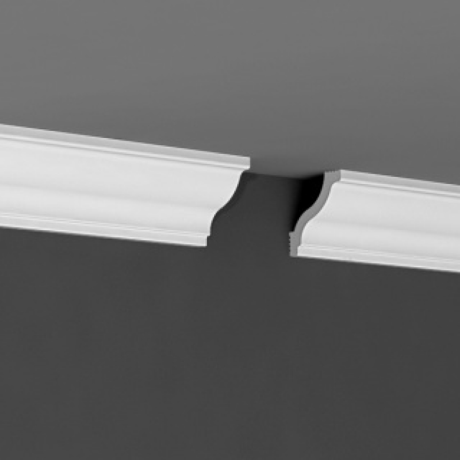 Плинтус потолочный Де-Багет П 04 40/45 (100 шт) STSR-2070 Экструдированный