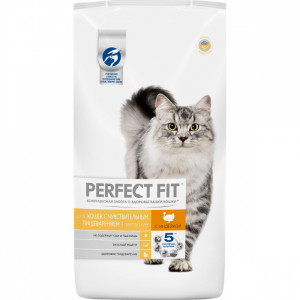 ПР0048815 Корм для кошек с чувствительным пищеварением индейка сух. 2,5кг Perfect Fit