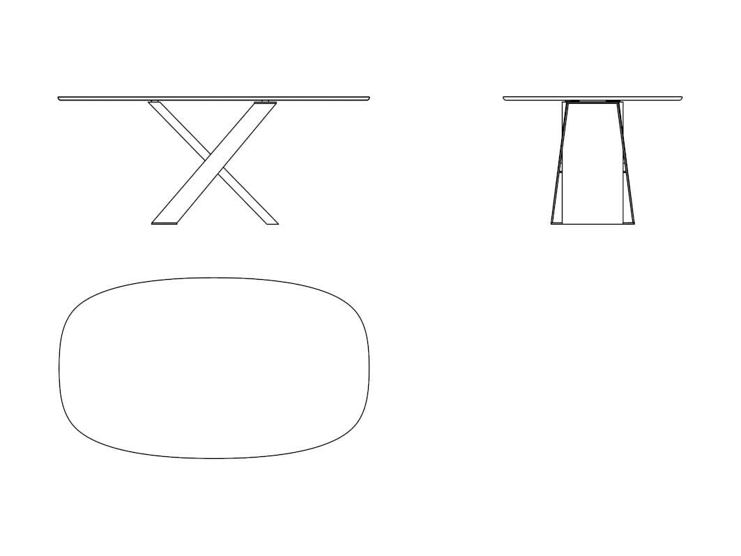 Обеденный стол из дерева и стекла Naturedesign Origin ARCH-00062662 - Вид №5