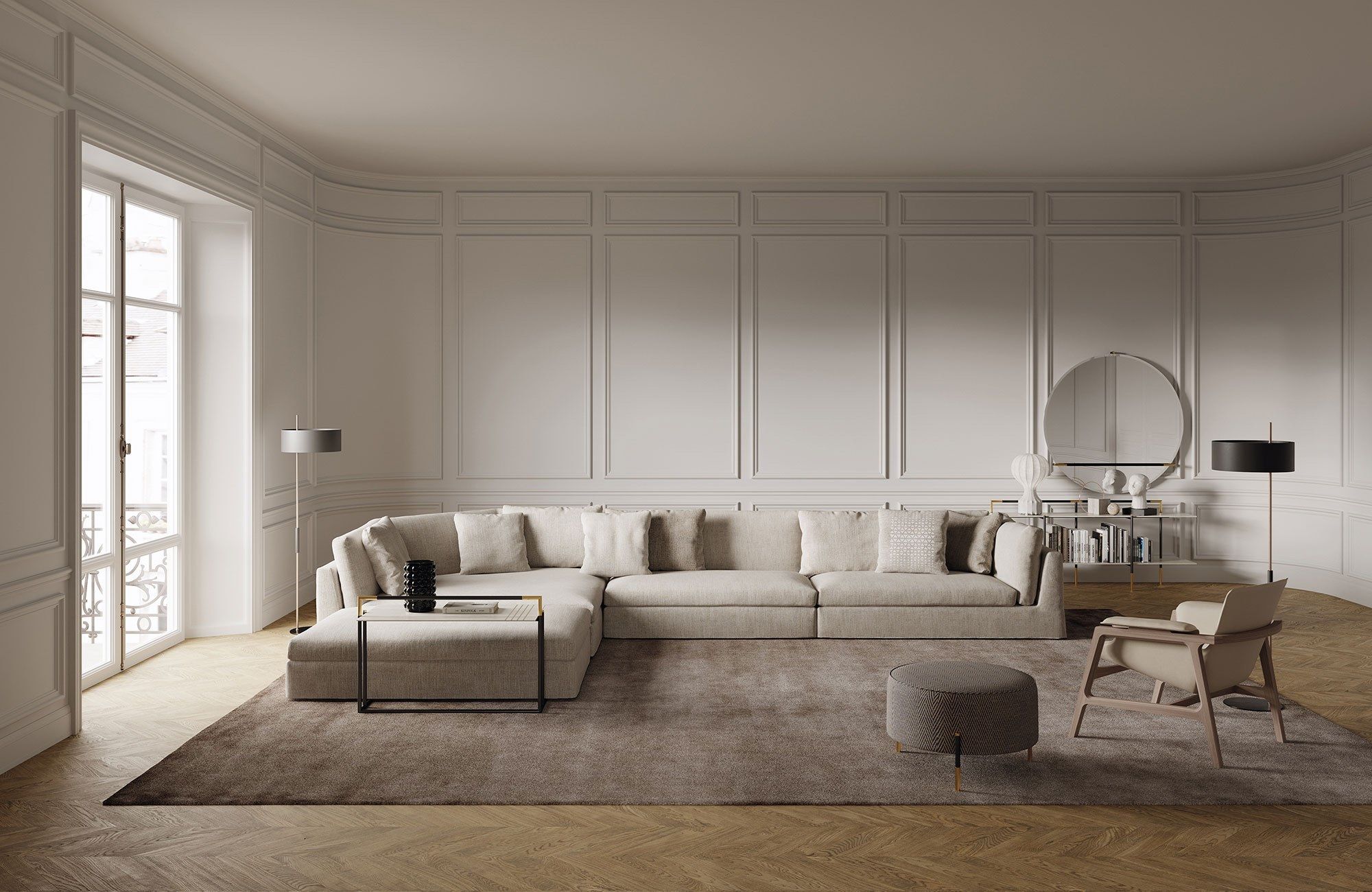 Сервировочный столик из керамогранита Frigerio Кевин ARCH-00053103 - Вид №2