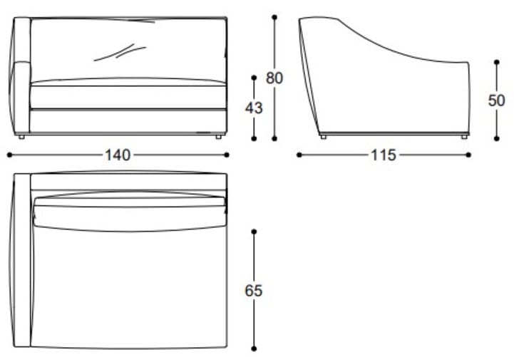 Модульный тканевый диван BLACK TIE MARTIN ARCH-00005884 - Вид №1