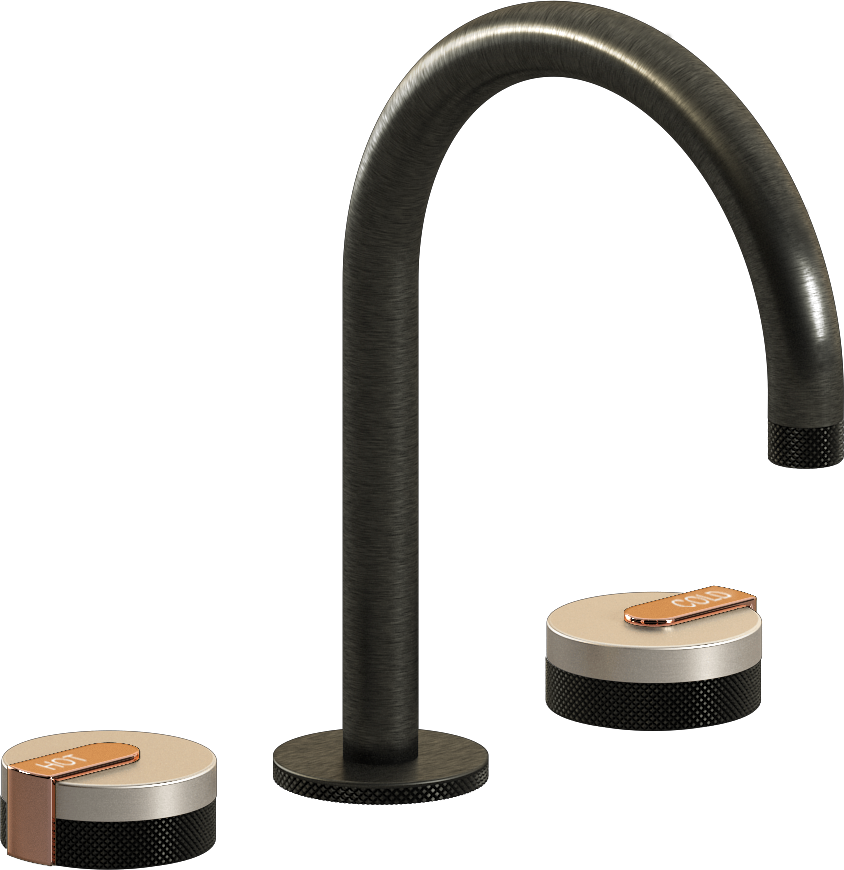 E-11512-R1BNi-L1RG-BOX Смеситель для умывальника на 3 отвертия GRAFF MOD+