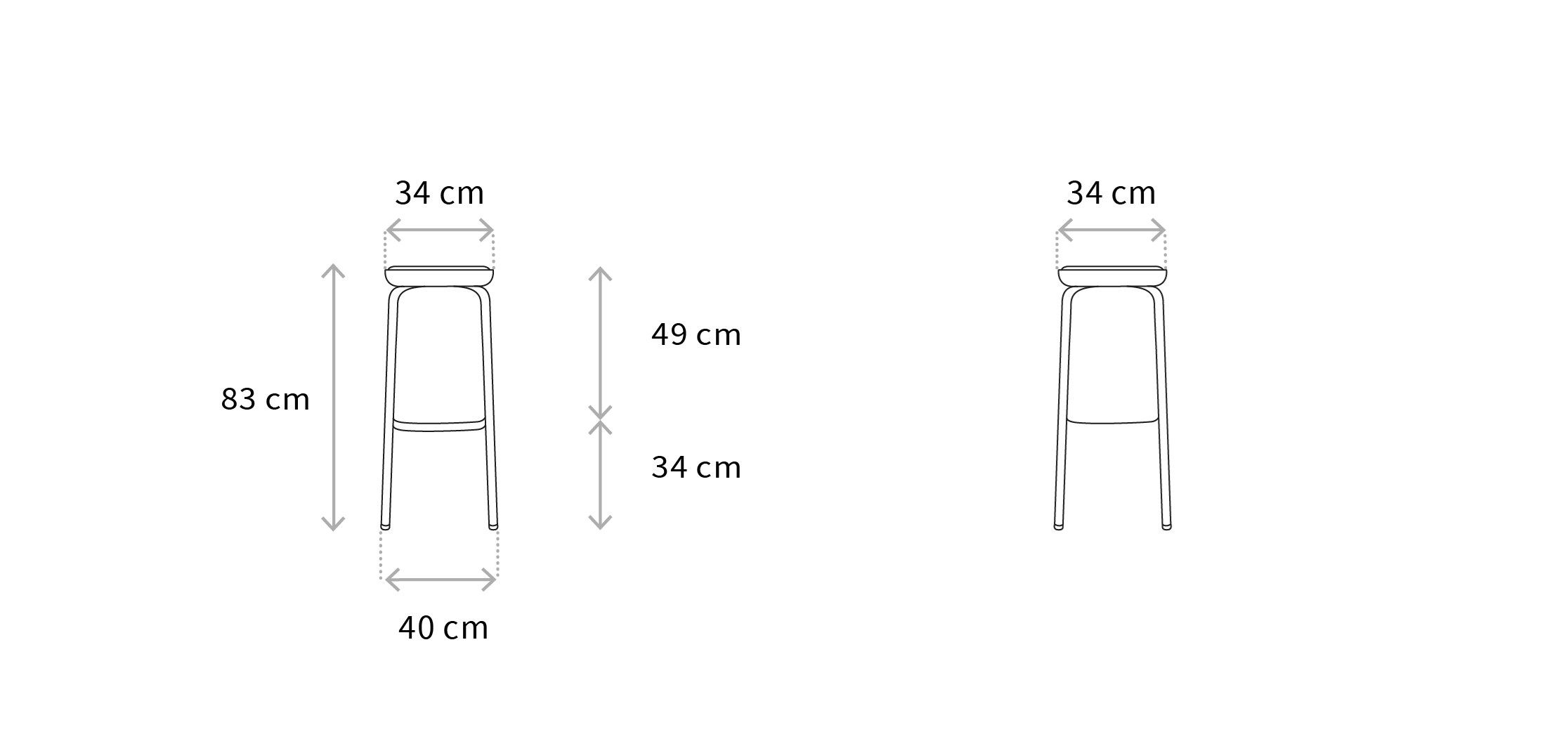 Высокий садовый стул с подставкой для ног Wagner W-2020 ARCH-00027227 - Вид №3