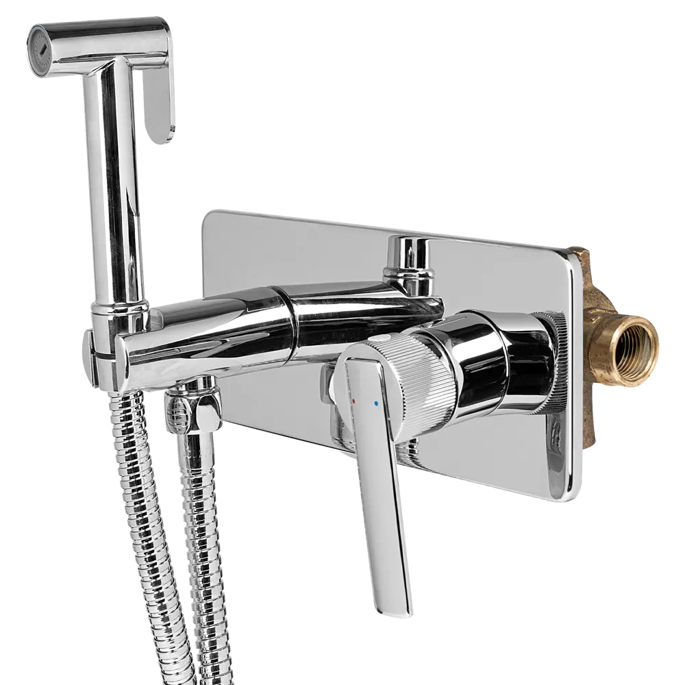 Гигиенический душ KONSENSA Теано набор со смесителем цвет хром STLM-2068816 - Вид №2