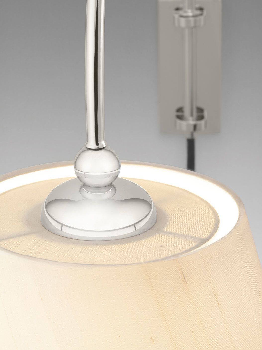 Настенный светильник из металла и шелка Kalmar REIBE ARCH-00006358 - Вид №1