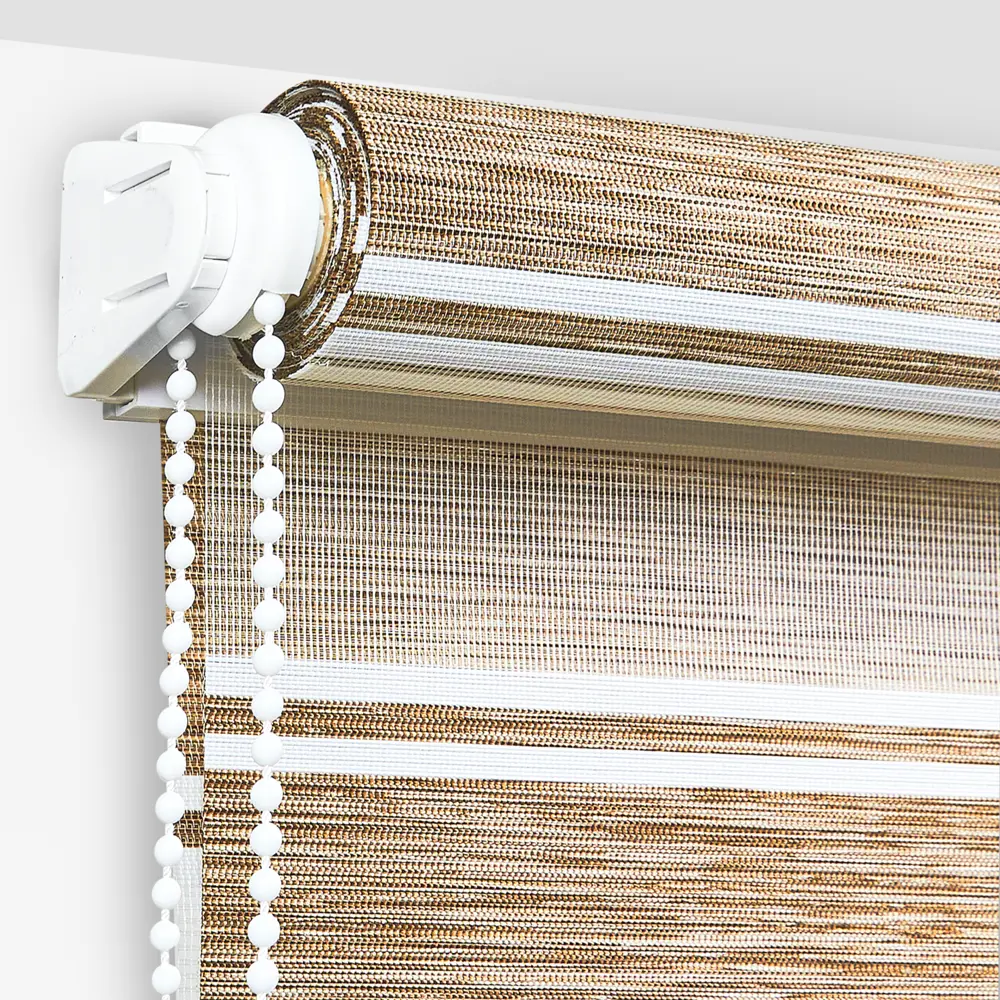 Штора рулонная день-ночь Дэли 180x175 см коричневая MIAMOZA STLM-2003528 - Вид №2