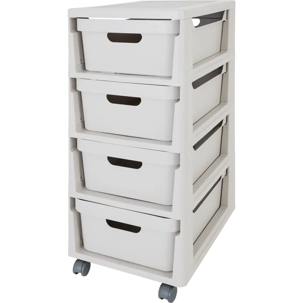 Комод LUXE 4 ящика 30x38.5x69 см пластик цвет бежевый 82995144 STLM-2109555 Santreyd 