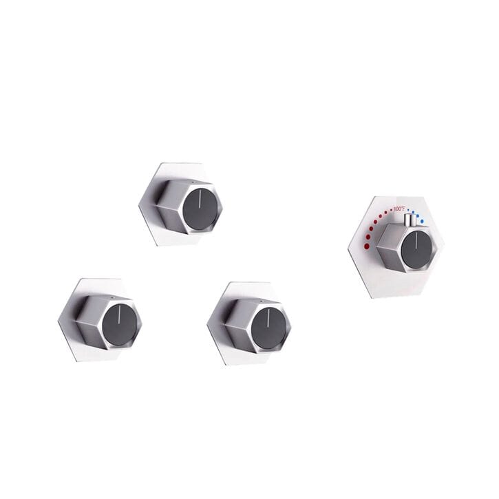 Встраиваемый смеситель для душа с 4 отверстиями Fontana Showers PIOLTELLO ARCH-00065000 - Вид №1