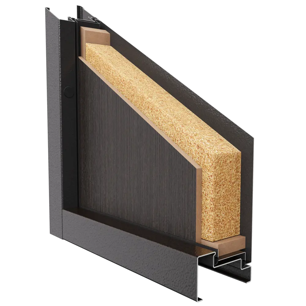 Дверь металлическая Стеф, 860 мм, левая, цвет орех тёмный TOREX STLM-2056554 - Вид №13