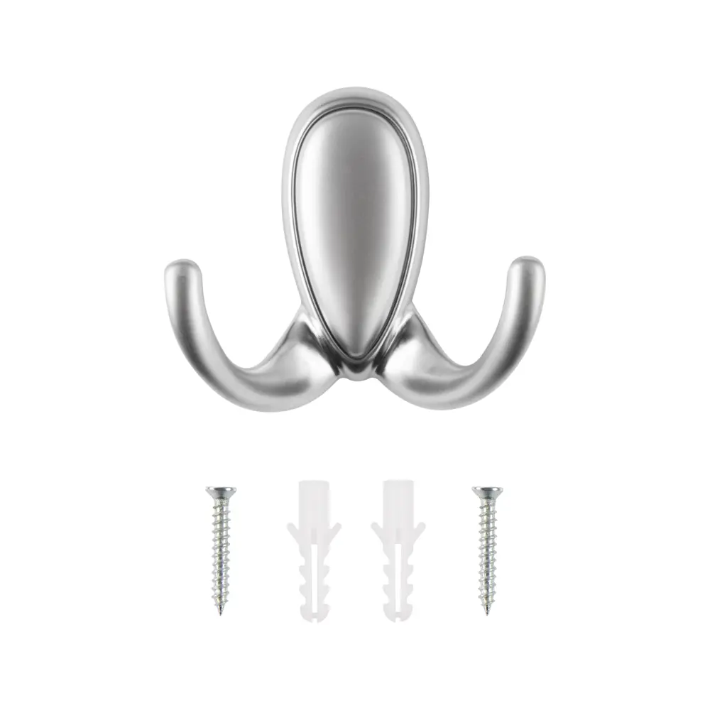 Мебельный крючок N00-N00-SCHR 13 см ЦАМ хром EDSON STLM-2046554 - Вид №2