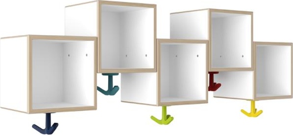 M20.03.006 Модуль удлинительного ряда асимметричный, 5 мест с эластичными тройными крючками HEWI Kids - Вид №2