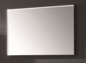 FSB459004 Puris Aspekt, зеркало с LED подсветкой и диммером 900 мм, цвет черный матовый