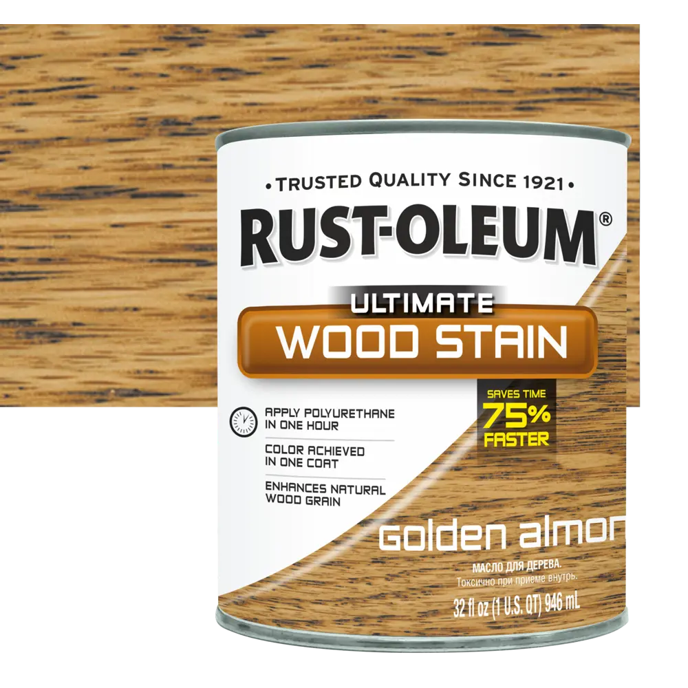 Масло тонирующее Ultimate цвет золотистый миндаль 0.946 л RUST-OLEUM STLM-2202606