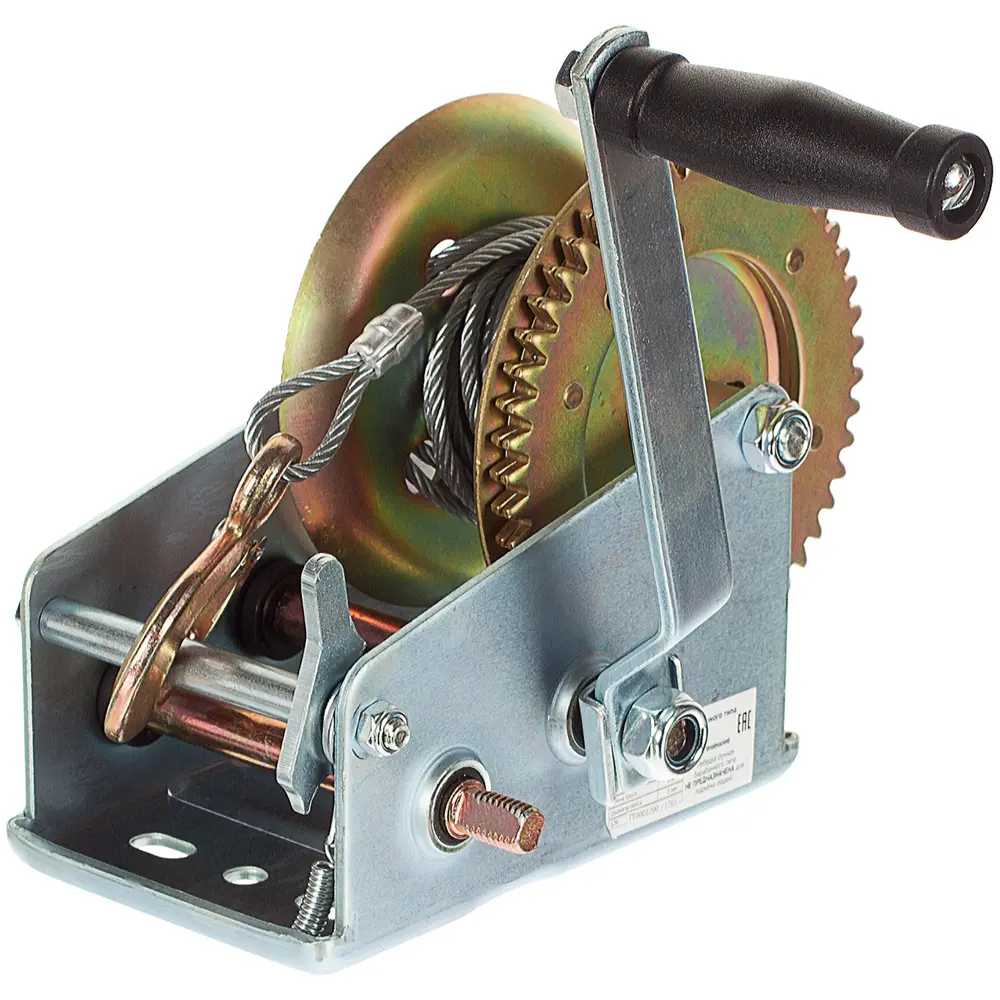 Лебедка ручная Калибр ЛБ-1100, грузоподъемность 1100 кг STLM-2189685