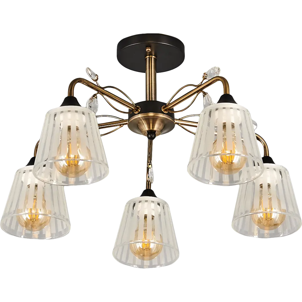 Люстра потолочная Wink Дарина A3453/5, 5 ламп, 15 м², цвет бронза/белый STLM-2199349 - Вид №2