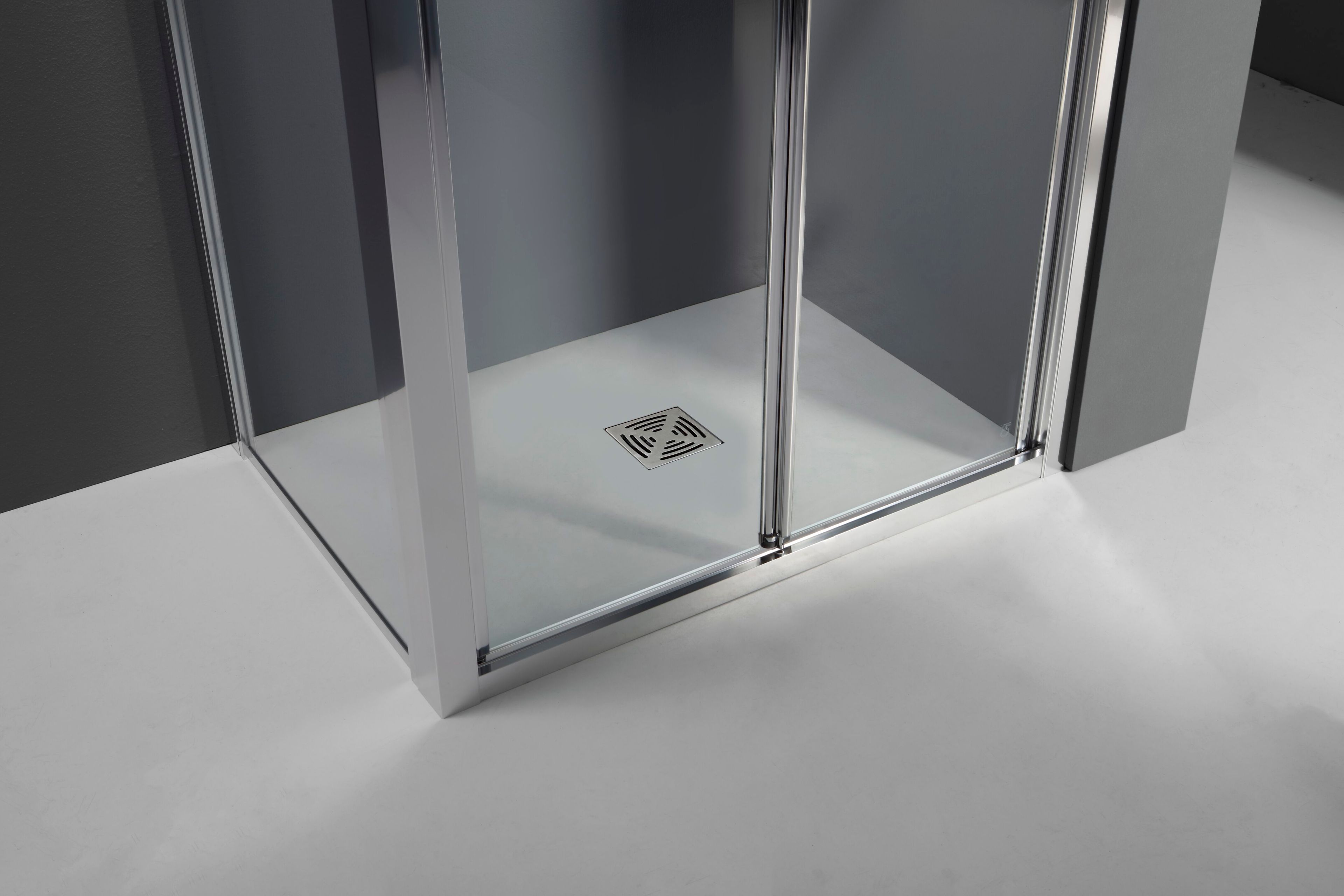 Алюминиевая и стеклянная угловая душевая кабина с раздвижной дверью TAMANACO FPS30 ARCH-00098019 - Вид №1