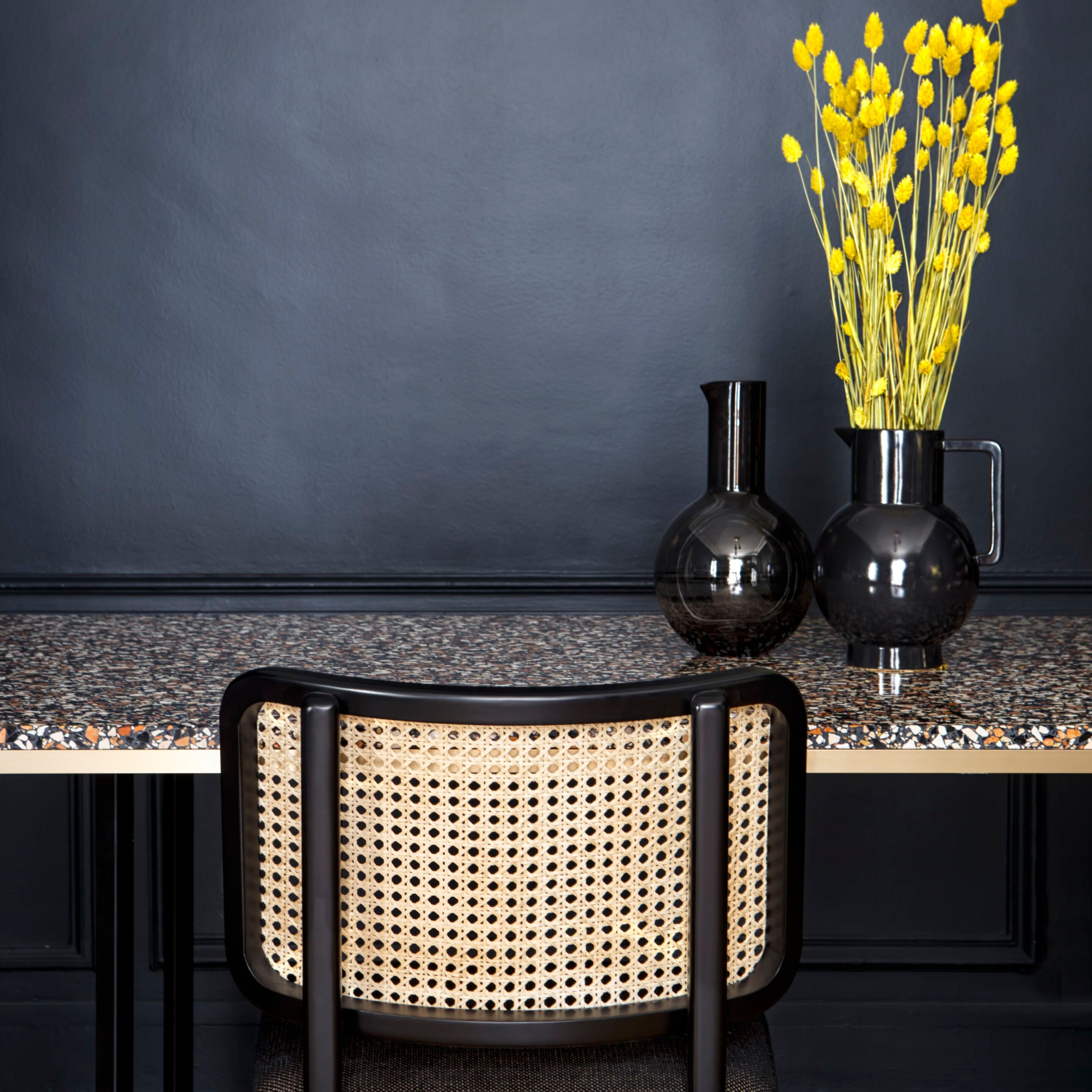 Плетеный стул в винтажном стиле со встроенной подушкой RED EDITION плетеная ARCH-00020059 - Вид №1