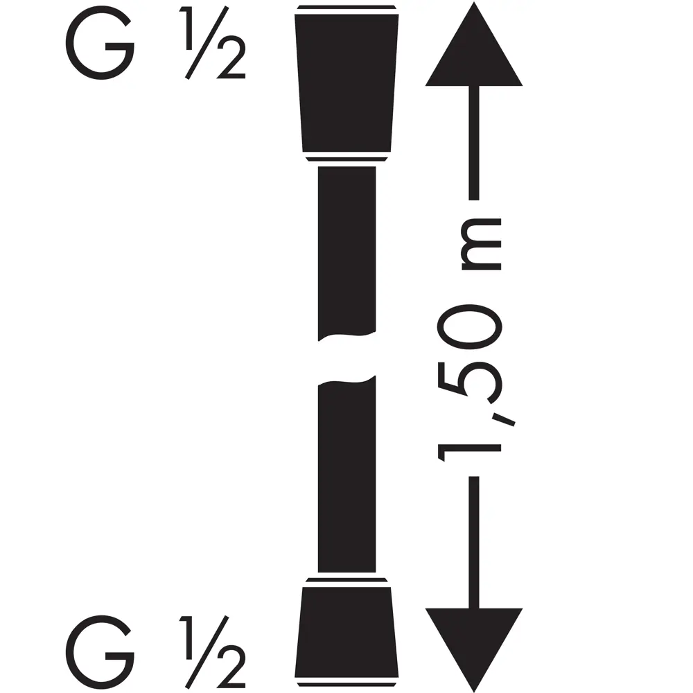 Шланг для душа Hansgrohe Comfortflex 1.5 м ПВХ цвет хром STLM-2166458 - Вид №6