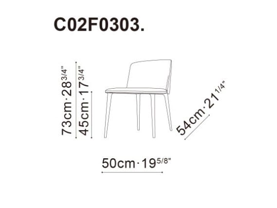 Мягкий стул из ткани CAMERICH Балет ARCH-00074002 - Вид №4