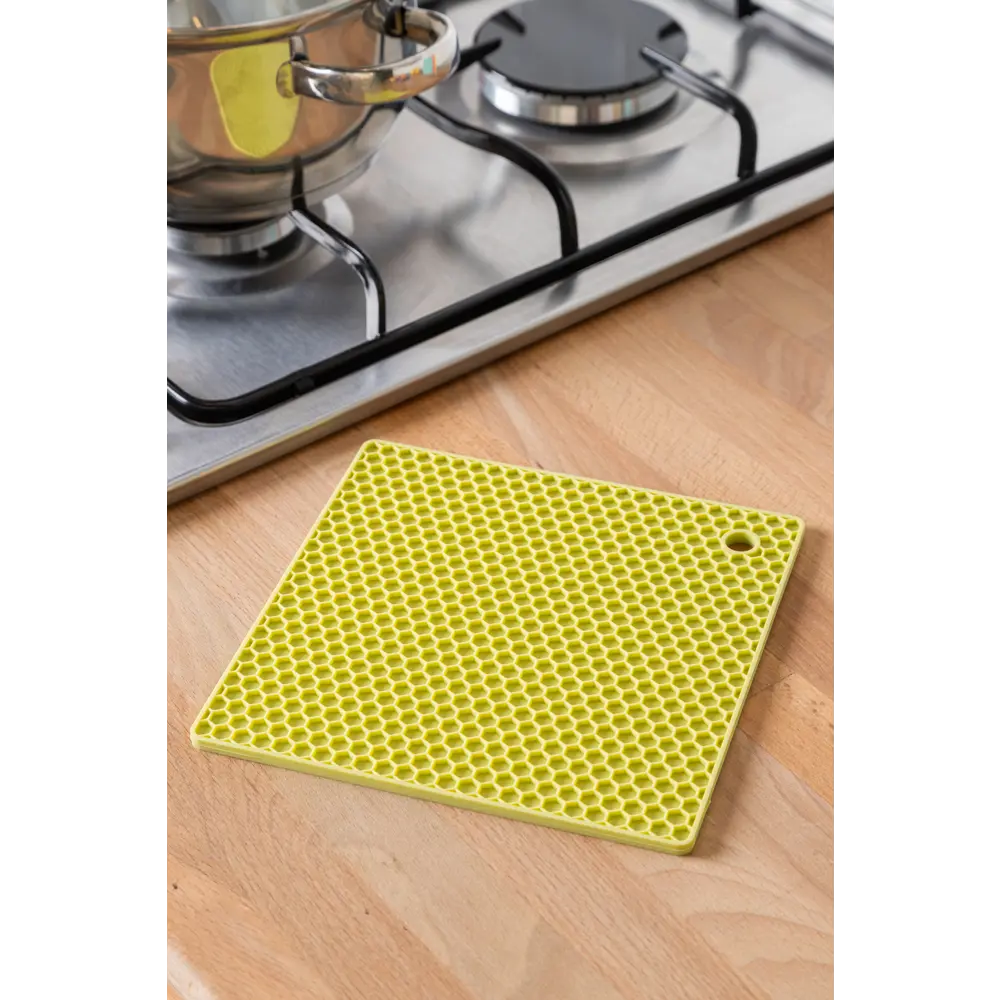 Прихватка/подставка под горячее 17x17x0.5 см силикон цвет васаби Santreyd STLM-2090176 - Вид №3