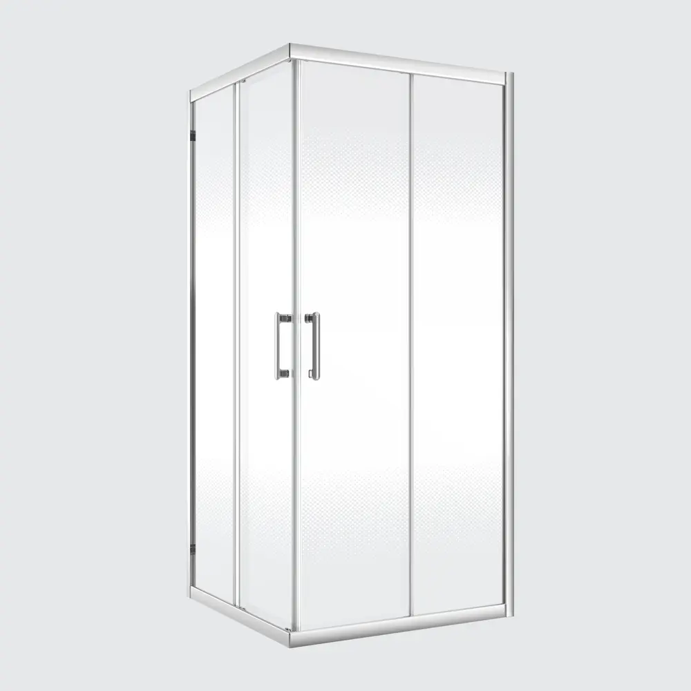 Комплект стекол для душевой ширмы Sensea Easy 80x80 см стекло с шелкографией, цвет профиля на выбор 88103663 STLM-2051898 - Вид №5