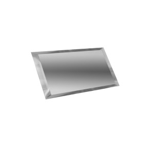 90739041 Прямоугольная зеркальная серебряная плитка 12х24 см с фацетом 10 мм, цена за упаковку, в упаковке 30 шт СП12Х24 STLM-0362315 ПЛИТКАДЕКОР