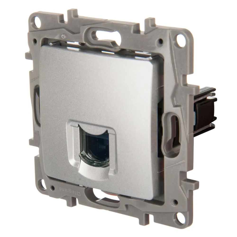 Розетка компьютерная Legrand Etika RJ45 UTP категория 6 алюминий 17357006 STLM-1331785 - Вид №2
