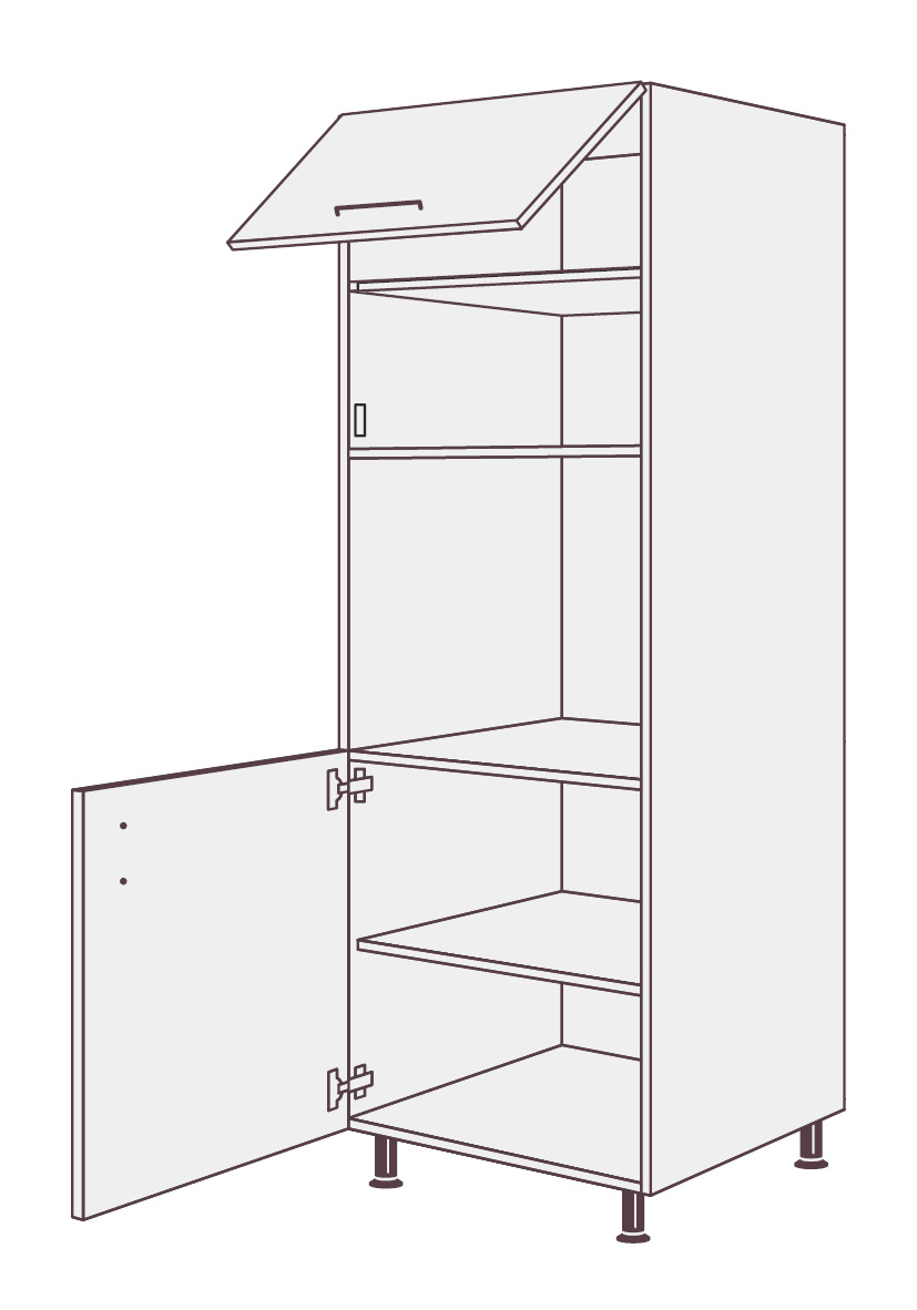 Кухонный шкаф пенал  EPTP1D SIDAK SIST2962-6483