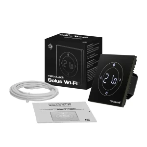 Терморегулятор для теплого пола Теплолюкс Solus сенсорный с Wi-Fi цвет черный