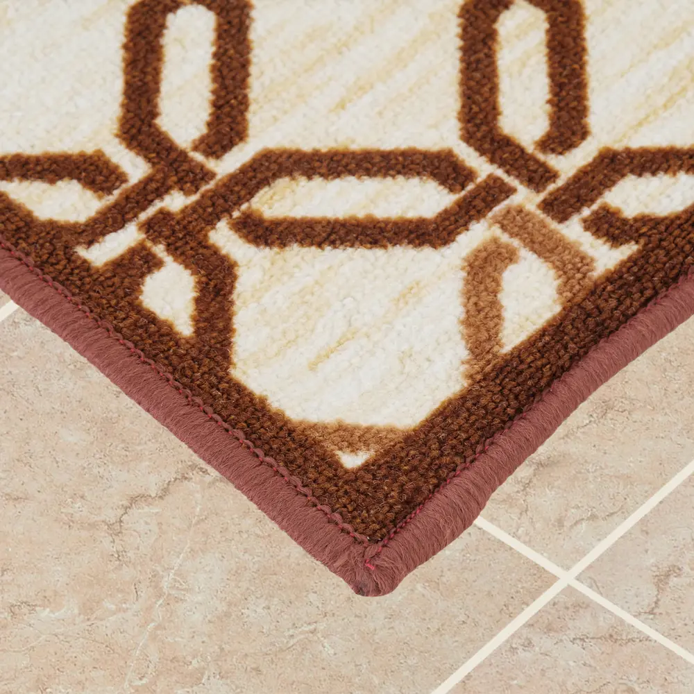 Коврик «Стелла» 40x60 см, полипропилен/резина, цвет бежевый CTIM STLM-2096532 - Вид №1