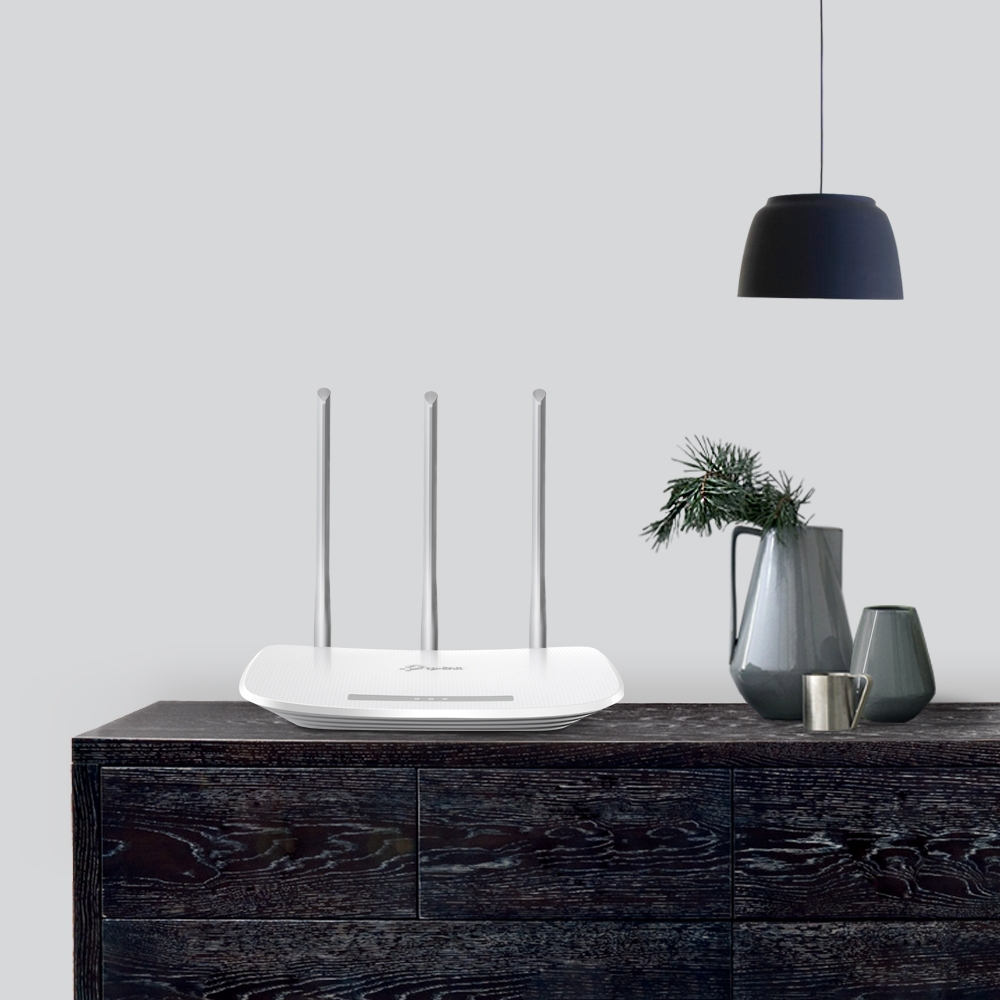 TL-WR845N N300 wi-fi router, 300mbps at 2.4ghz, 5 10/100m ports, 3 antennas TP-Link Santreyd  - Вид №3