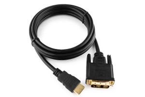 16016946 Кабель HDMI-DVI 19M/19M, 1.8м, single link, черный CC-HDMI-DVI-6 Cablexpert