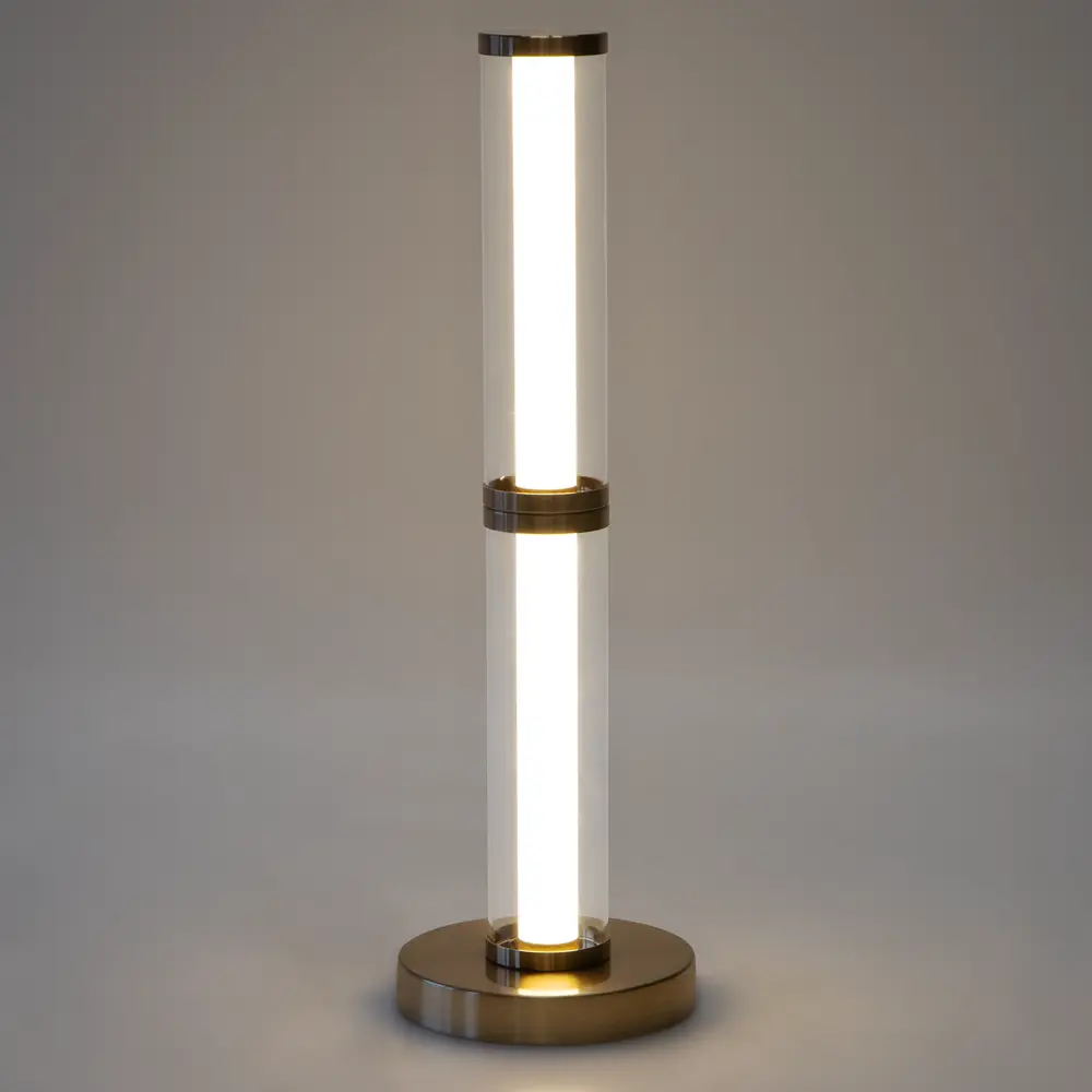 Настольная лампа Eurosvet Stark в стиле лофт с латунным основанием и стеклянным плафоном 89435470 STLM-1578578