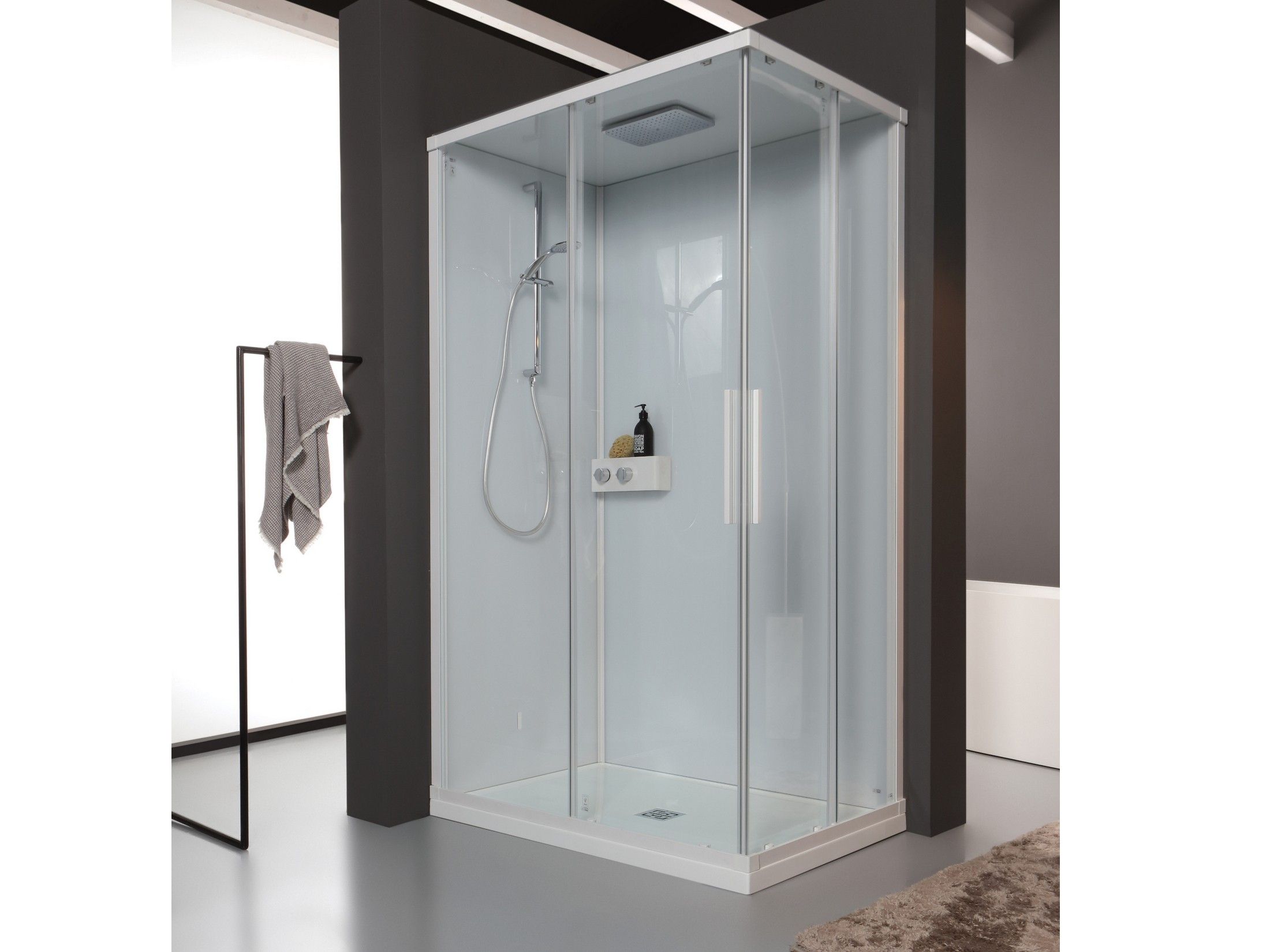 Прямоугольная угловая душевая кабина с раздвижной дверью Kinedo K500 ARCH-00055391 - Вид №1