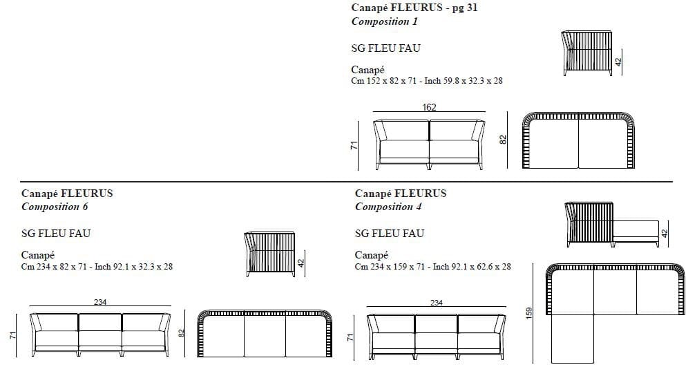 Ткань диван HUGUES CHEVALIER FLEURUS ARCH-00071385 - Вид №2