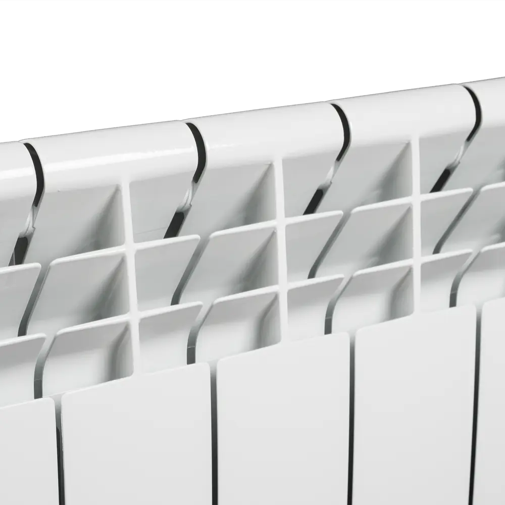 Радиатор Vittoria Плюс 500/87 8 секций боковое подключение биметалл белый Royal Thermo STLM-2072765 - Вид №3