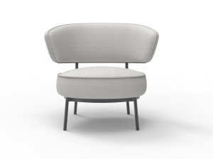 Кресло из ткани или кожи