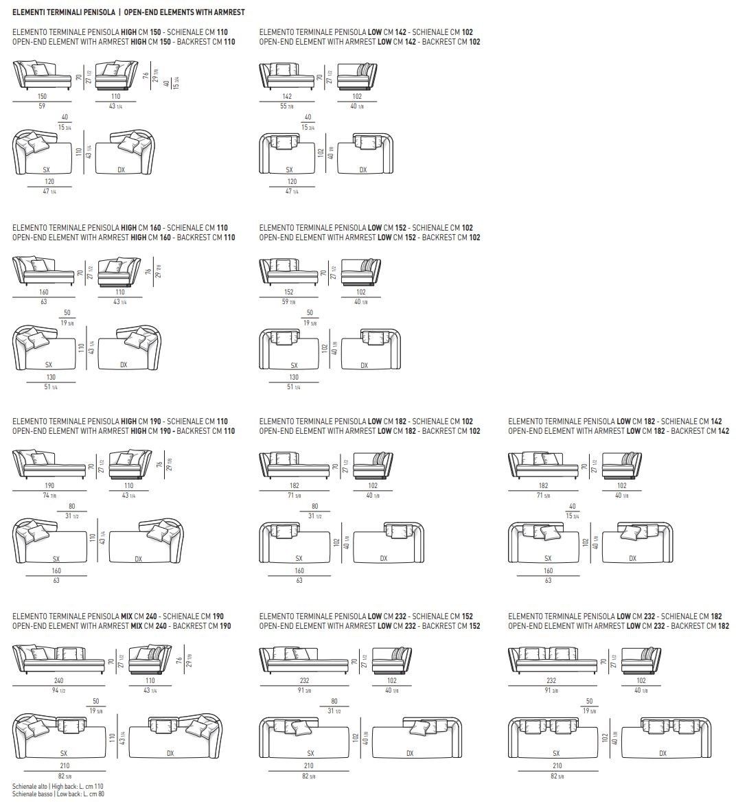 Ткань диван Minotti SEYMOUR ARCH-00040433 - Вид №13