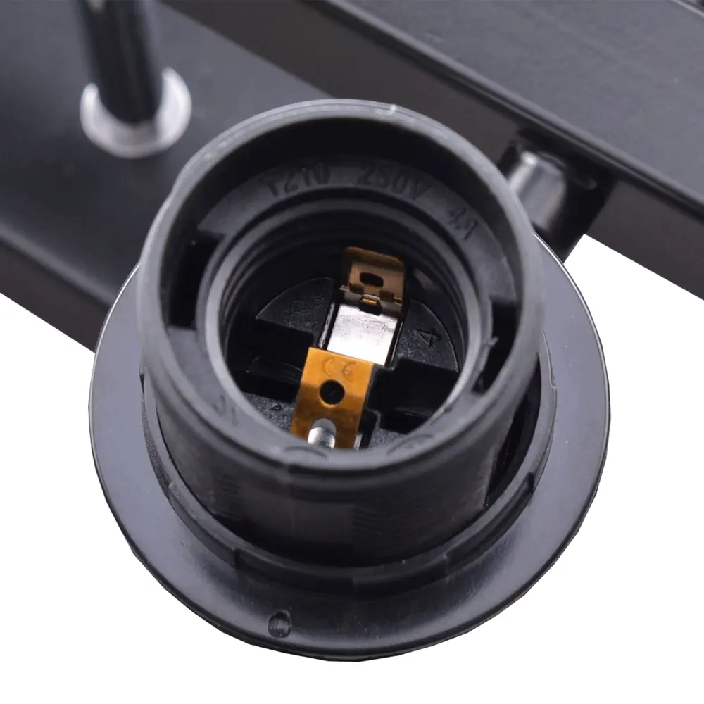 Люстра потолочная Гранж РС21384 4 лампы 12 м² цвет черный РОССВЕТ STLM-2085066 - Вид №5