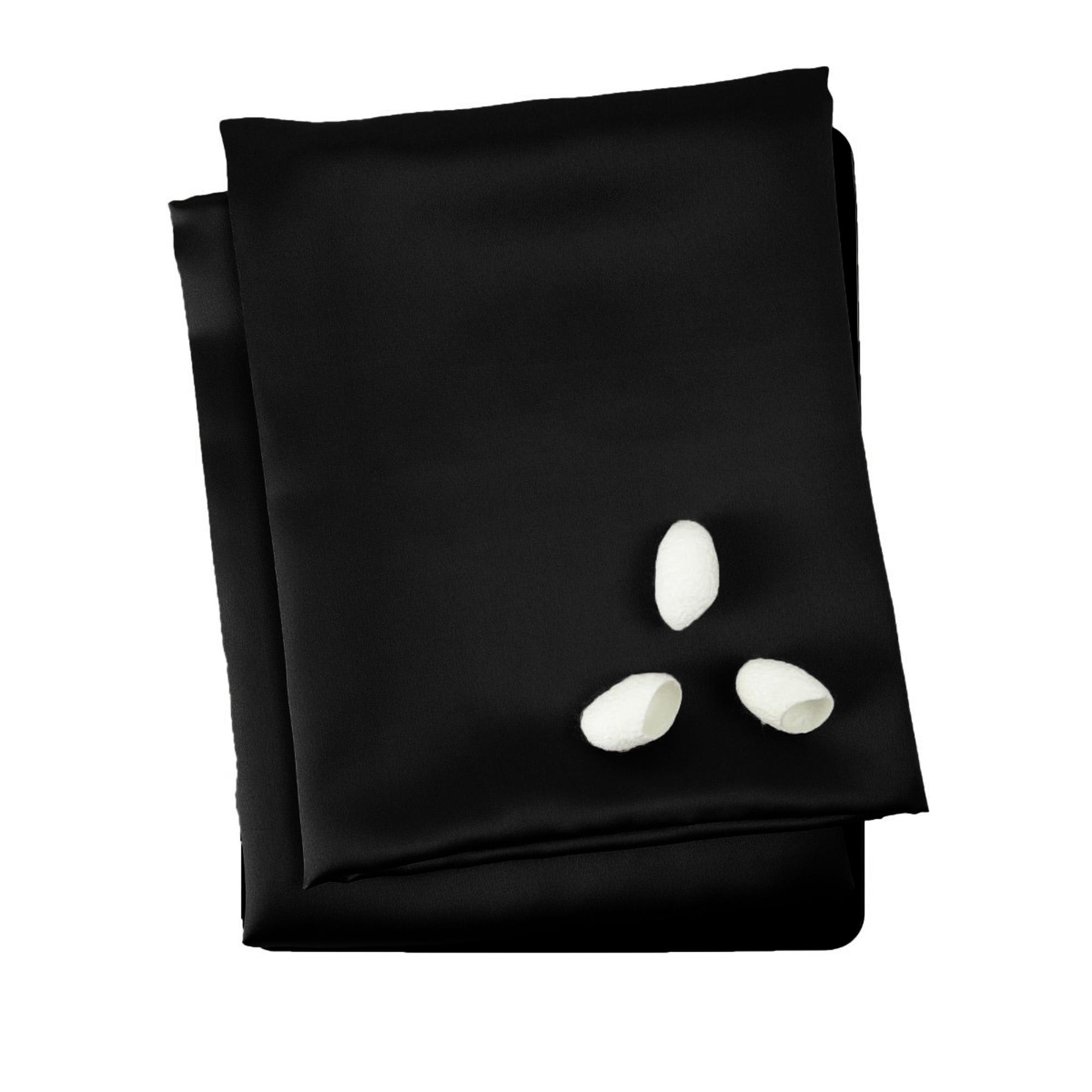 Наволочка princess46black, 60x40 см, шелк, 1шт, цвет черный SILK MANUFACTURE 90520682