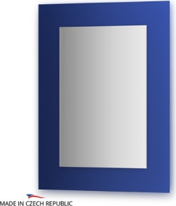 Cz 0614 Зеркало с фацетом 10 мм на синем основании 60Х80 см FBS Colora