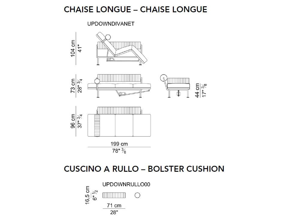 Кожаный шезлонг i 4 Mariani UP & DOWN ARCH-00090421 - Вид №4