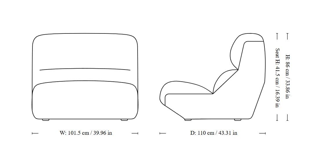 Кресло для гостиной &Tradition Hi Lo ARCH-00006569 - Вид №23