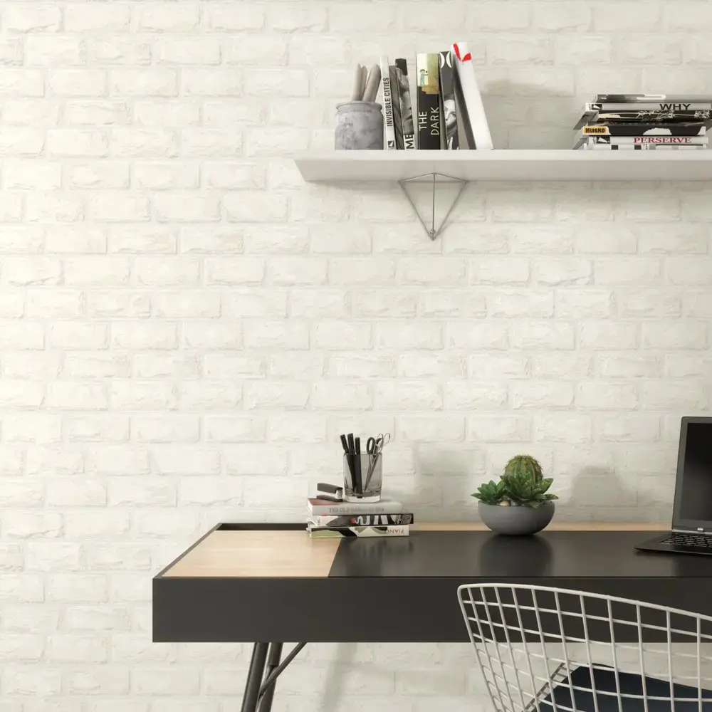 Обои флизелиновые Kreaforta Brice белые 1.06 м PL72507-28 STLM-2128037 - Вид №5